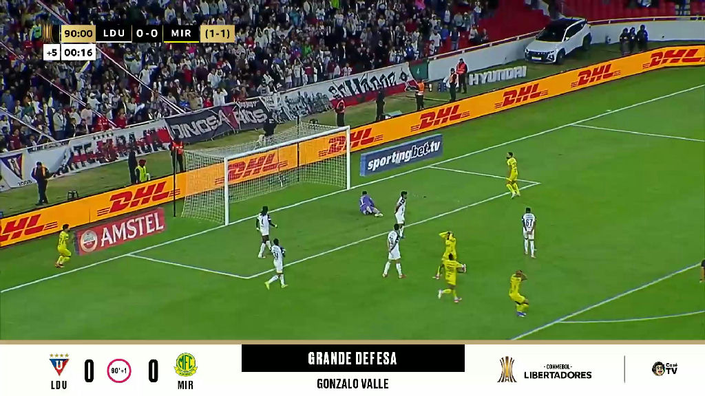 Milagre de Gonzalo Valle mantém empate da LDU contra o Mirassol nos acréscimos