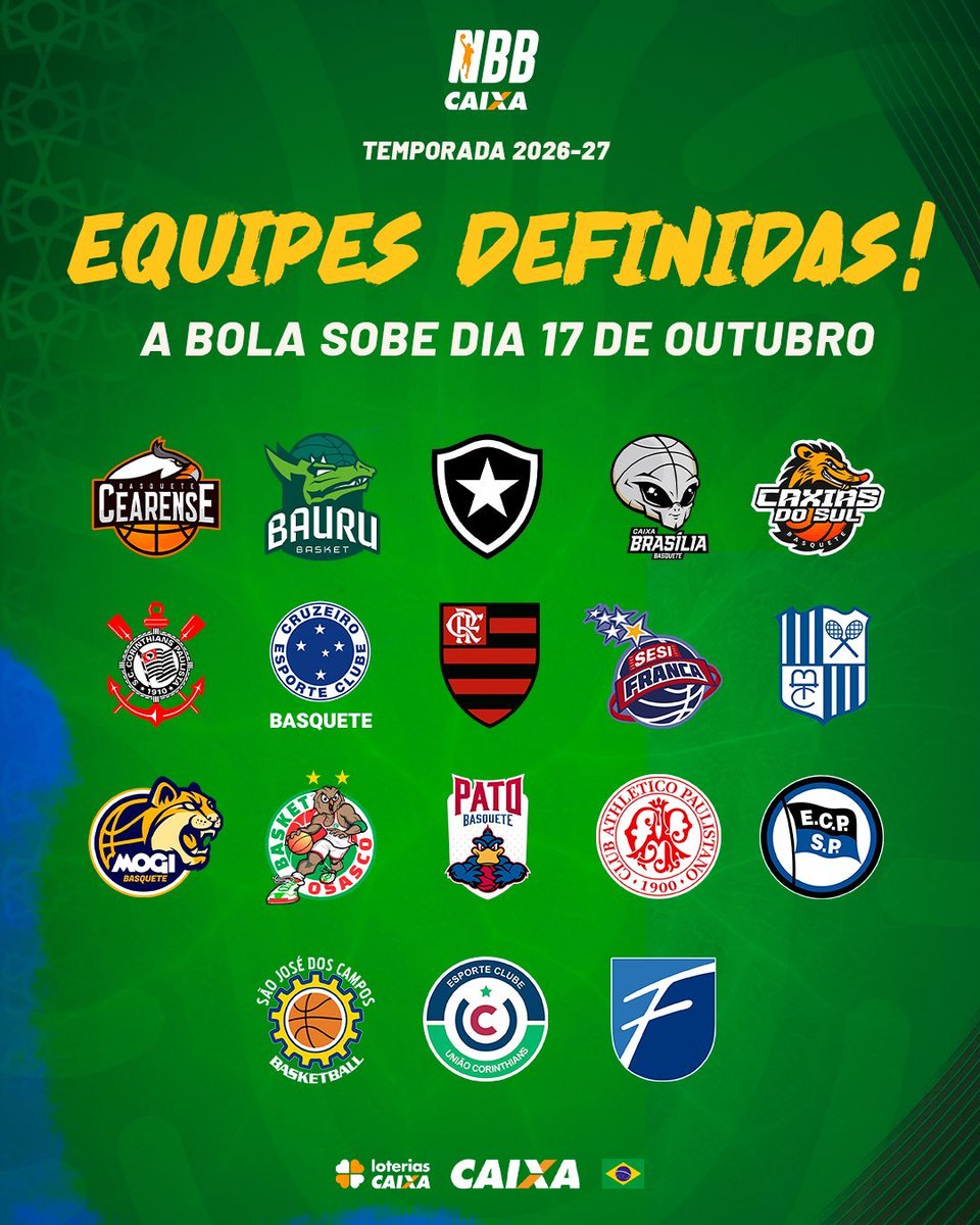 NBB confirma lista de clubes para a temporada 2026-27 sem a presença do Vasco