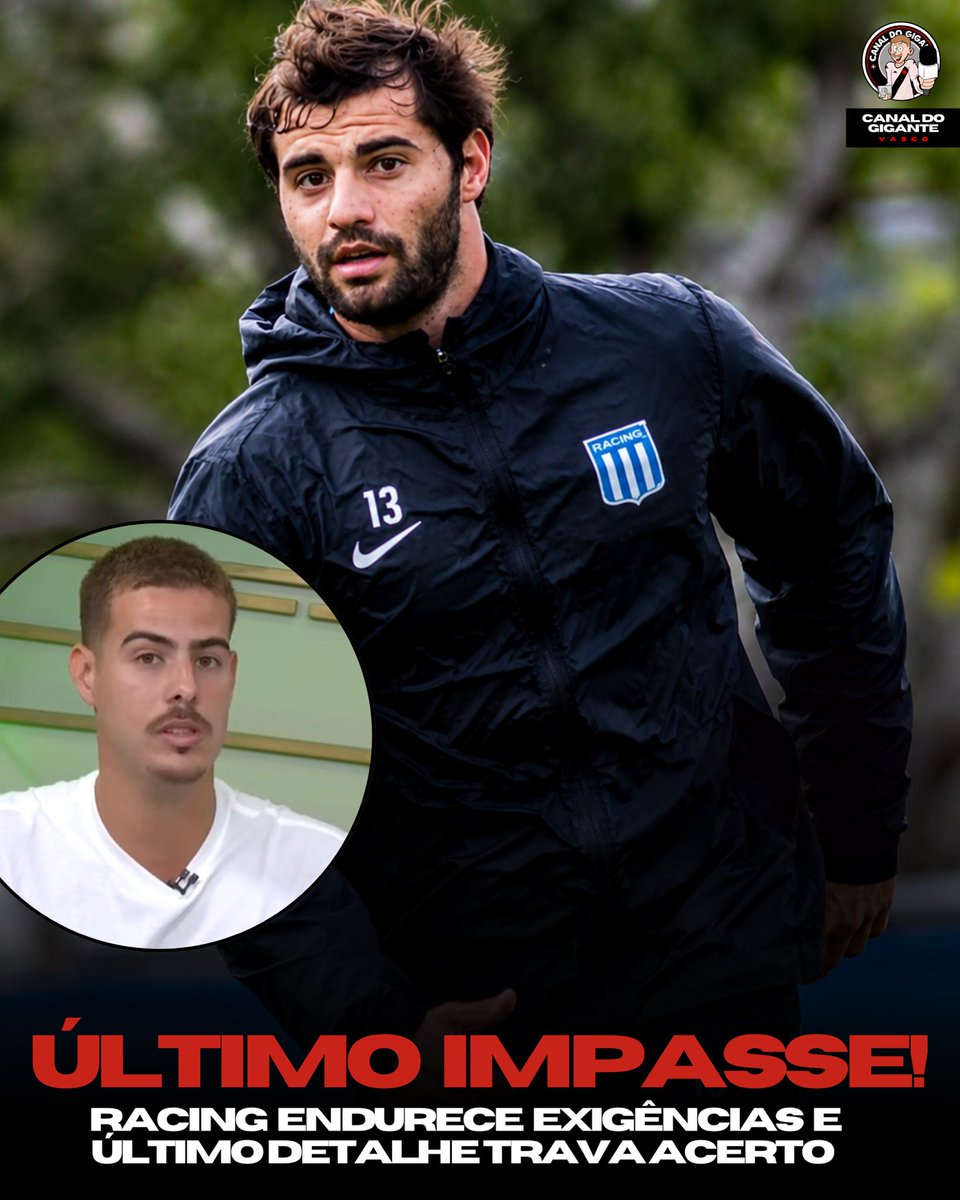 Negociação por Santiago Sosa: Vasco e Racing em impasse final por cláusula de multa