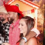 Neymar celebra arraiá com a família após rotina de treinos no Santos