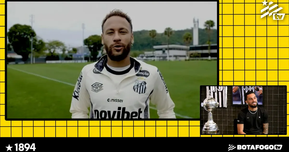 Neymar homenageia Alex Telles por centésima partida no Botafogo