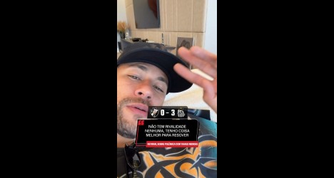Neymar nega atrito com Thiago Mendes após episódio em Vasco e Santos