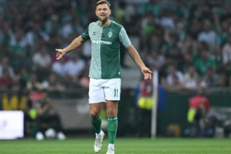 Niclas Füllkrug volta ao Werder Bremen com gol na vitória por 3 a 0 pela Copa da Alemanha