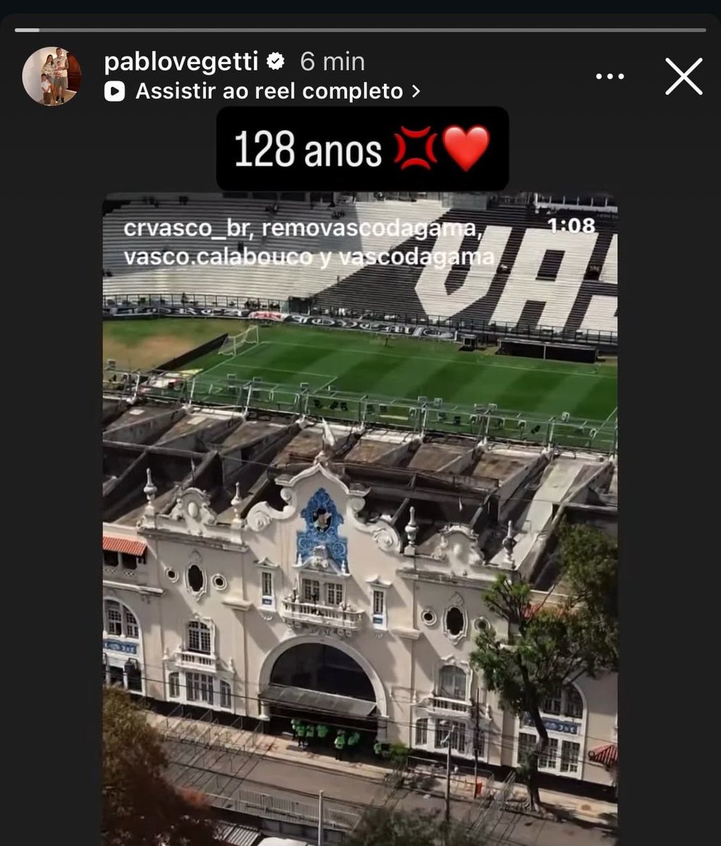 Pablo Vegetti celebra aniversário de 128 anos do Vasco da Gama