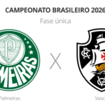 Palmeiras e Vasco se enfrentam pelo Campeonato Brasileiro 2026 em busca de objetivos distintos