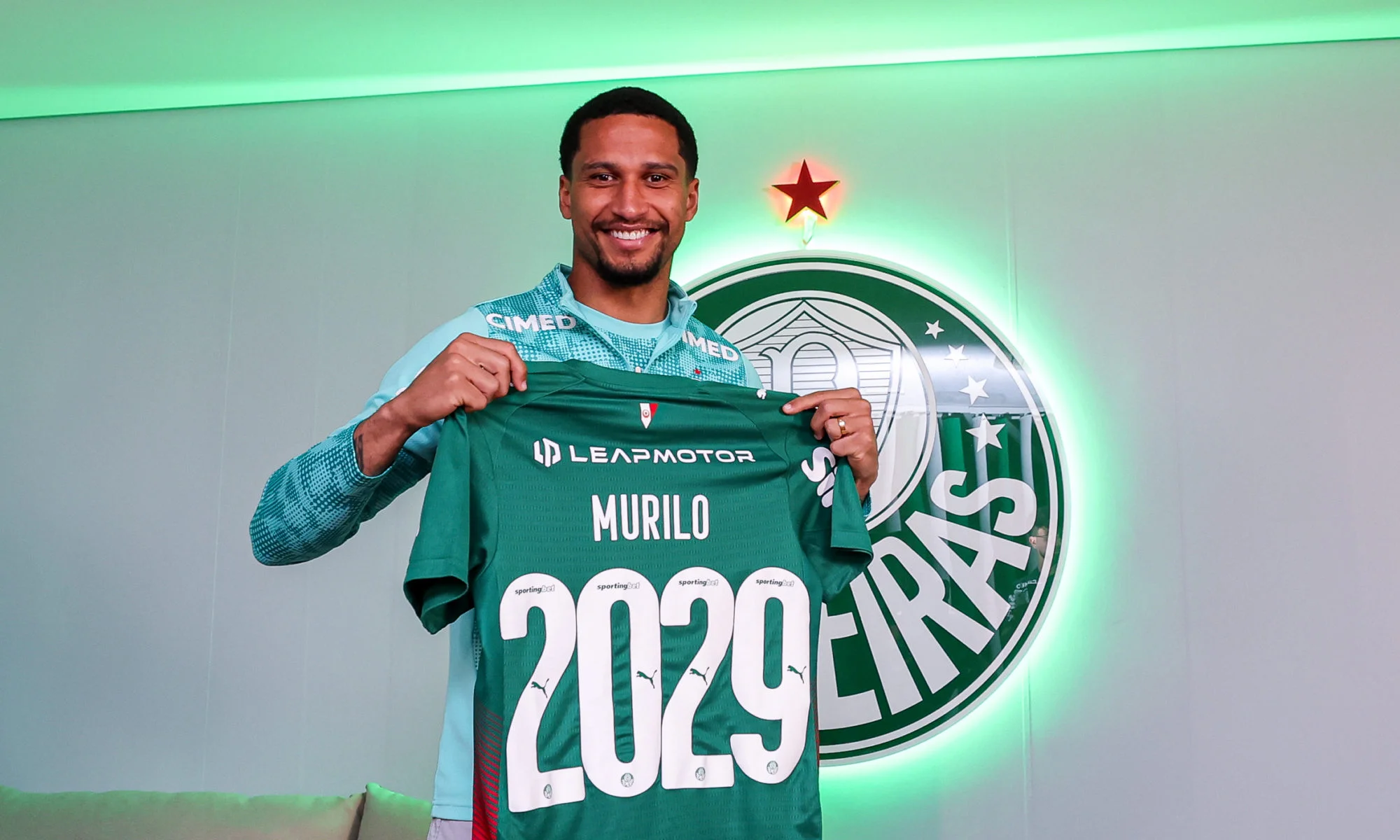 Palmeiras garante permanência de Murilo com contrato estendido até 2029