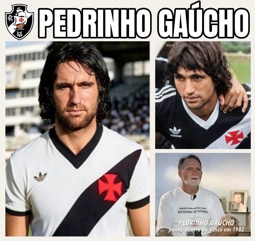 Pedrinho Gaúcho: a trajetória do ponta-direita campeão pelo Vasco em 1982