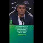 Pedro Emanuel admite revolta com resultado e compreende protestos da torcida do Vasco