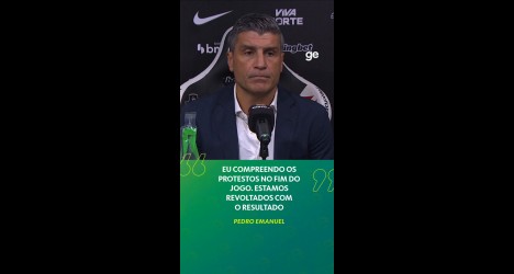 Pedro Emanuel admite revolta com resultado e compreende protestos da torcida do Vasco