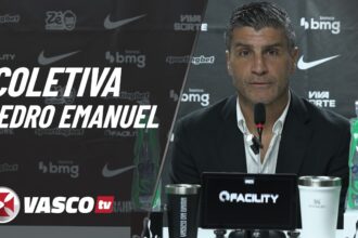 Pedro Emanuel analisa derrota do Vasco para o Palmeiras em coletiva