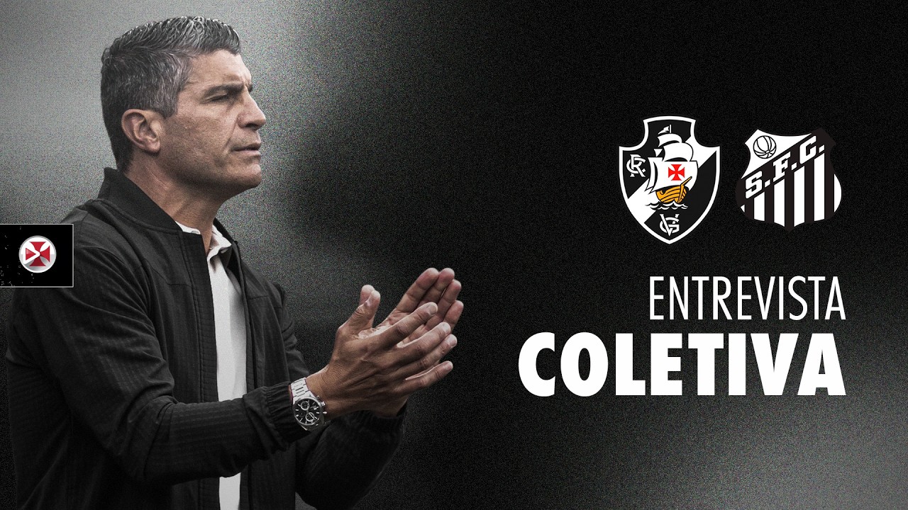 Pedro Emanuel analisa derrota do Vasco para o Santos em entrevista coletiva