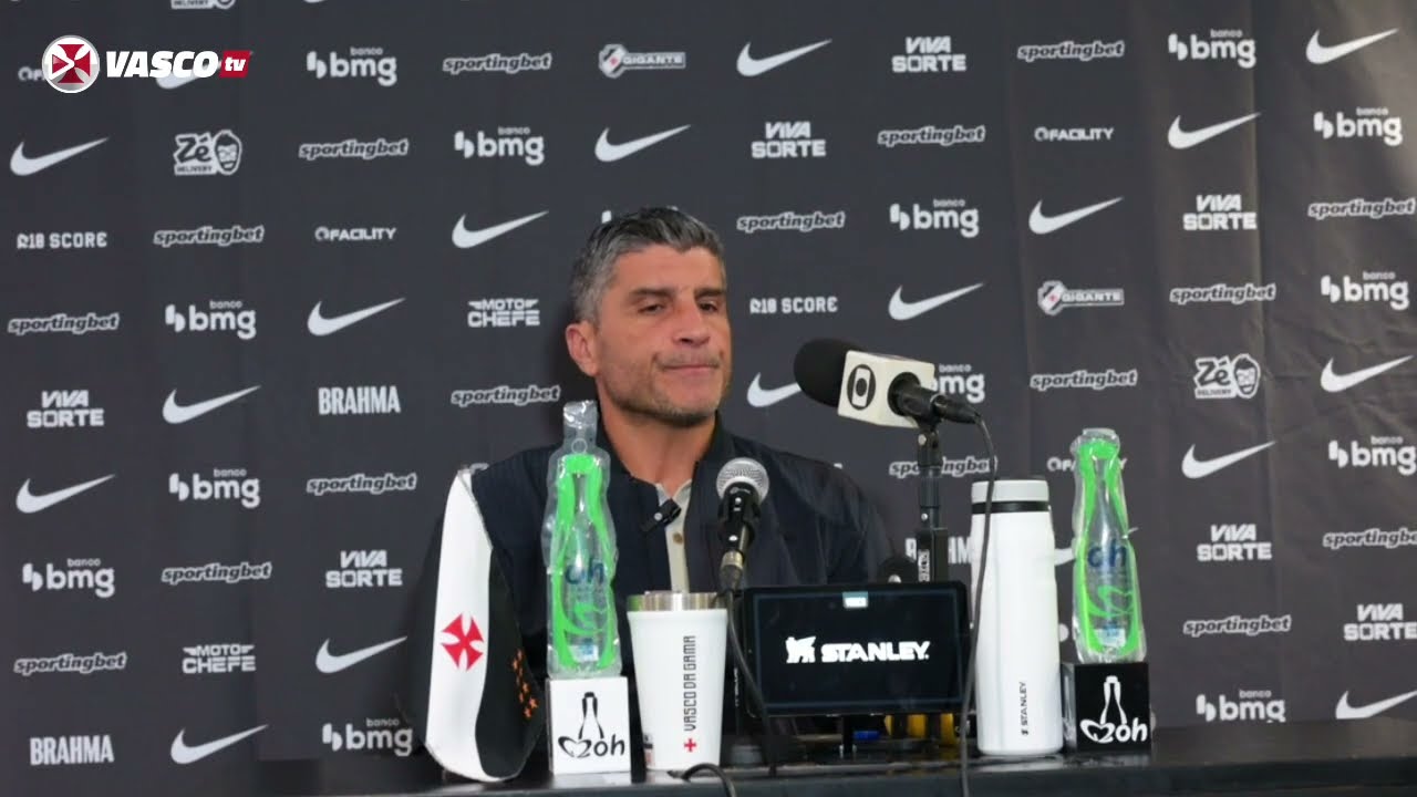 Pedro Emanuel analisa empate do Vasco contra o Bahia em entrevista coletiva