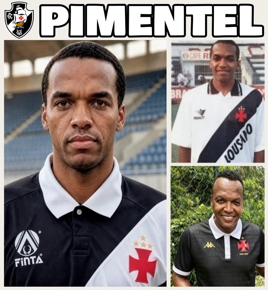 Pimentel celebra 54 anos com trajetória vitoriosa no Vasco da Gama