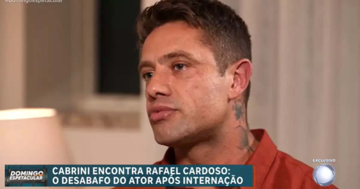 Rafael Cardoso relata superação da dependência após período de internação