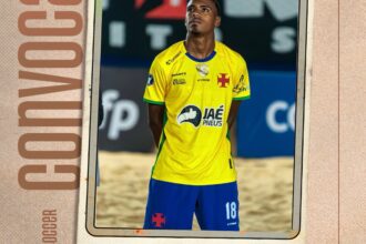 Rai Oliveira é convocado pela Seleção Brasileira para o Sul-americano de Beach Soccer Sub-20