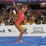 Rebeca Andrade domina o Brasileiro e alcança a maior nota do ano no salto