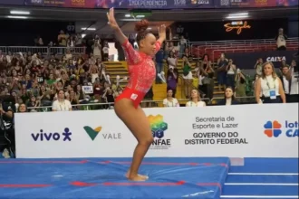 Rebeca Andrade domina o Brasileiro e alcança a maior nota do ano no salto