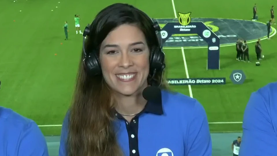 Renata Silveira confirmada na narração de Botafogo x Athletico-pr pelo Campeonato Brasileiro