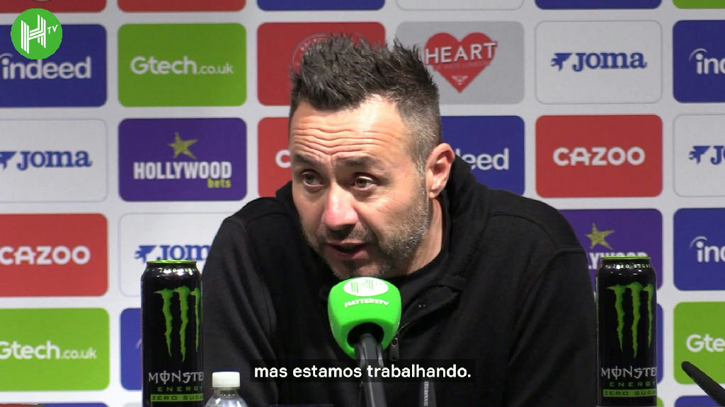 Roberto de Zerbi assume responsabilidade após revés do Spurs na estreia