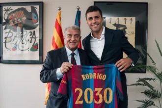 Rodri é o novo reforço do Barcelona com contrato válido até 2030