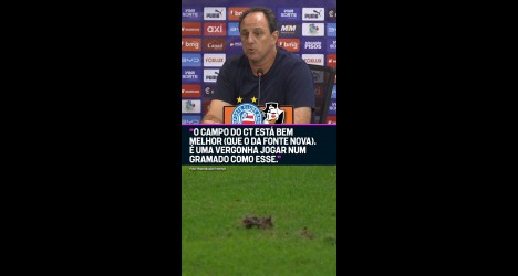 Rogério Ceni critica gramado da Fonte Nova após duelo contra o Vasco