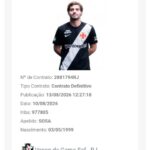 Santiago Sosa é registrado no BID e reforça o Vasco para o confronto diante do Santos