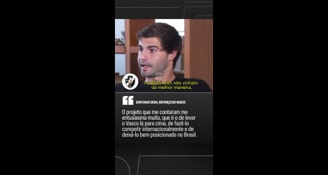 Santiago Sosa revela motivação para integrar o elenco do Vasco