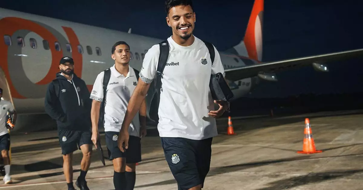 Santos chega a Belém para confronto decisivo contra o Remo pela Copa do Brasil