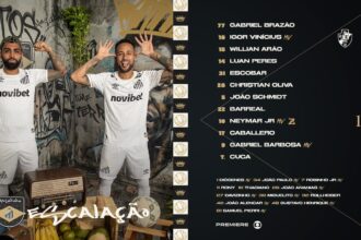 Santos define escalação oficial para confronto decisivo contra o Vasco