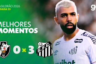 Santos domina o Vasco com vitória expressiva na vigésima terceira rodada do Brasileirão