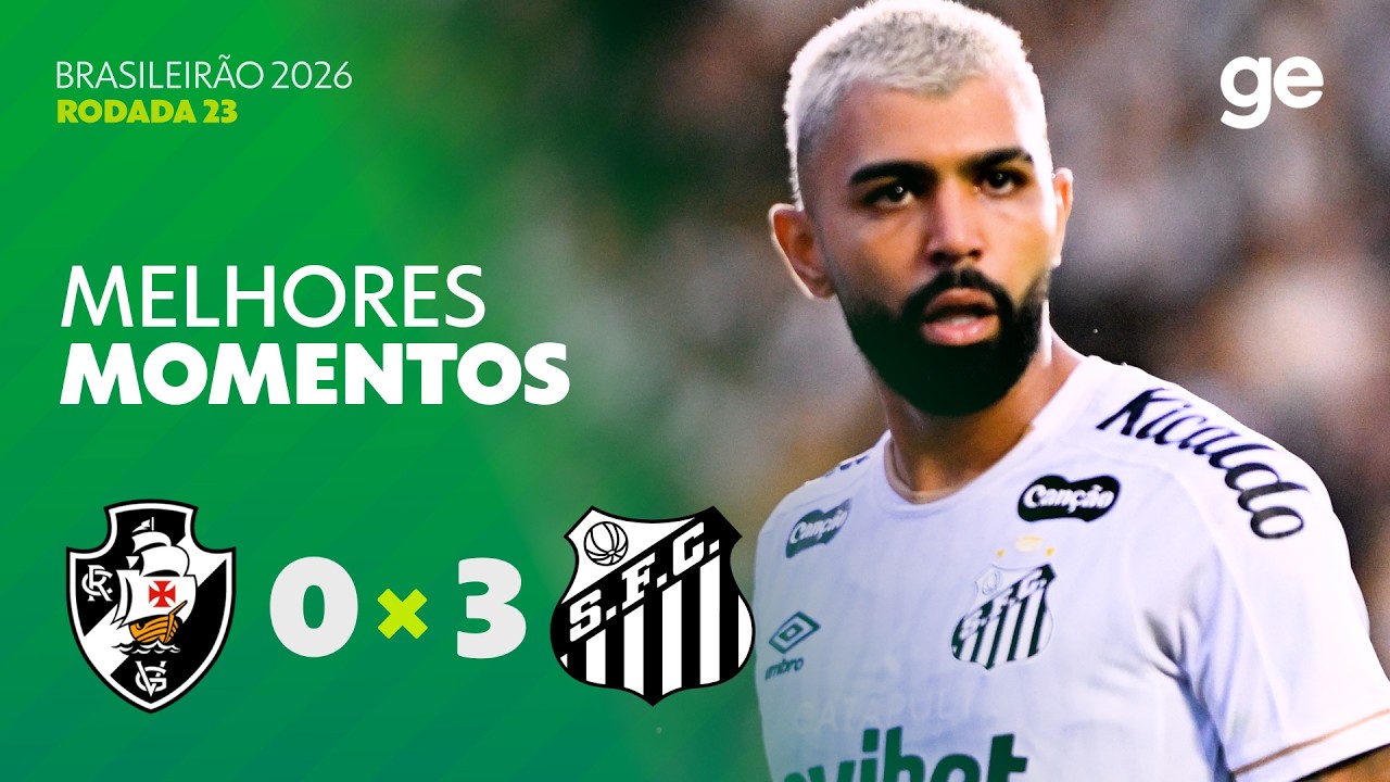 Santos domina o Vasco com vitória expressiva na vigésima terceira rodada do Brasileirão