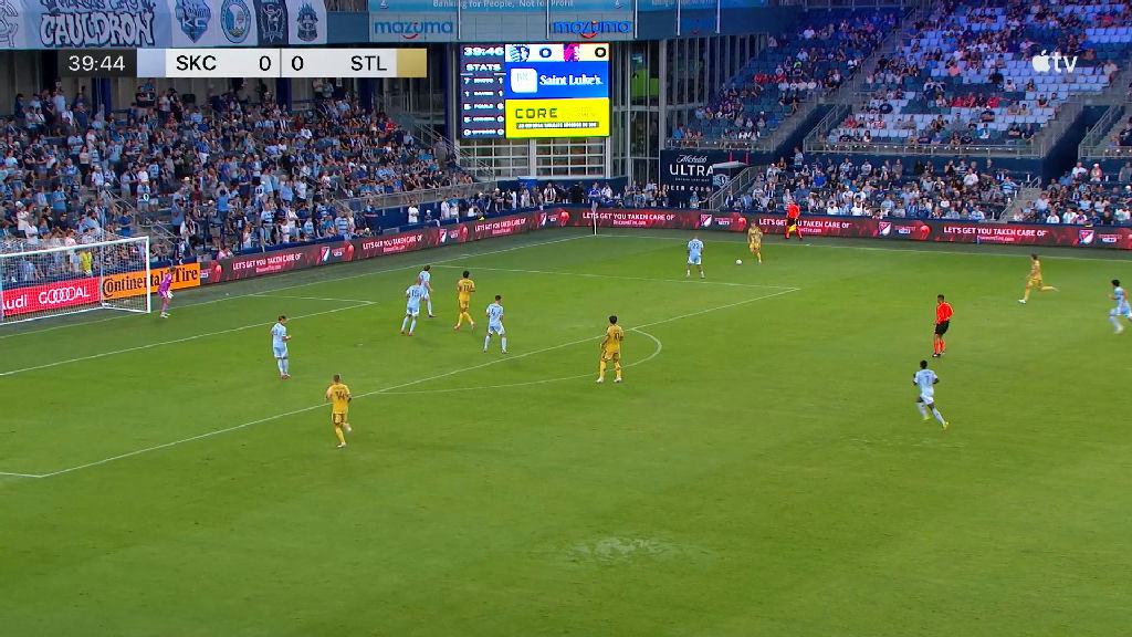 Sporting Kansas CITY e St. Louis CITY empatam em duelo equilibrado pela MLS