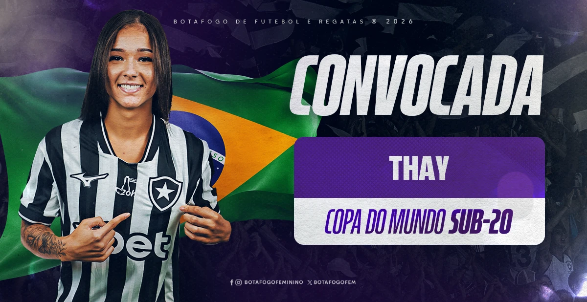 Thay, zagueira do Botafogo, é chamada para a Copa do Mundo Feminina Sub-20 na Polônia