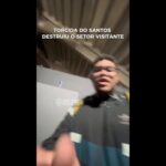 Torcida do Santos causa vandalismo em setor visitante de São Januário