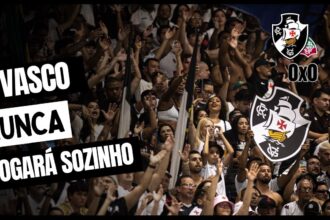 Torcida do Vasco protagoniza espetáculo nas arquibancadas em clássico contra o Fluminense