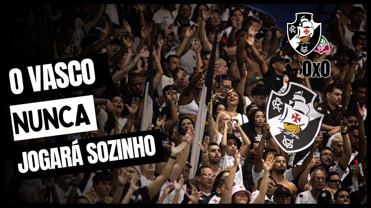 Torcida do Vasco protagoniza espetáculo nas arquibancadas em clássico contra o Fluminense