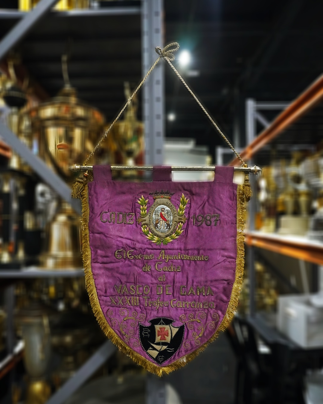Troféu Carranza: Museu Vasco da Gama celebra conquistas históricas com flâmulas do tricampeonato