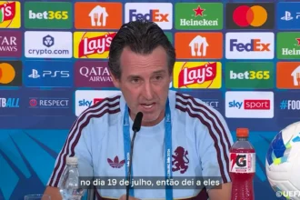 Unai Emery mantém confiança no Aston Villa mesmo com desfalques para a Supercopa da UEFA