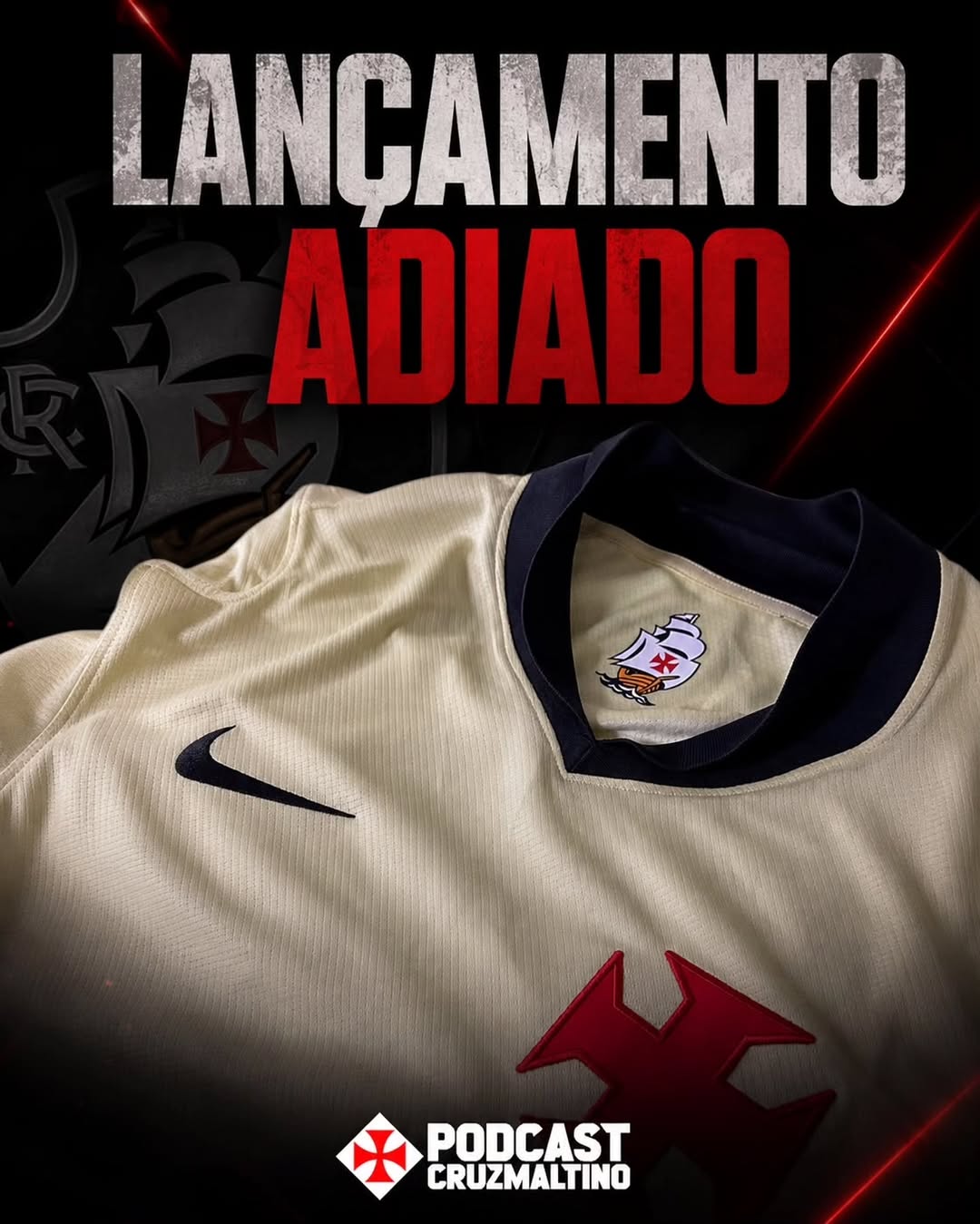 Vasco adia lançamento de seu novo terceiro uniforme para o final de agosto