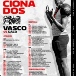 Vasco Almirantes anuncia relacionados para confronto decisivo contra o Galo FA na Superliga