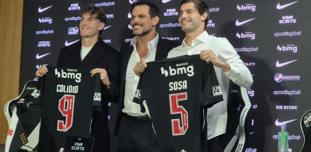 Vasco apresenta argentinos Colidio e Sosa com foco em reação no Brasileirão