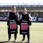 Vasco celebra centenário de jogos dos técnicos Iggor Costa e Matheus Curopos na base