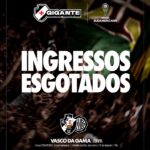VASCO confirma carga total de ingressos vendida PARA duelo contra o Olimpia