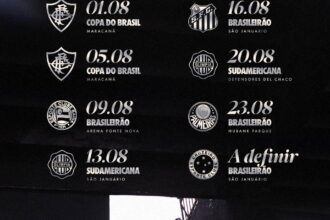 Vasco da Gama define maratona de confrontos decisivos para o mês de agosto