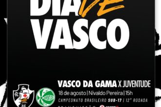 Vasco da Gama encara o Juventude pelo Campeonato Brasileiro Sub-17