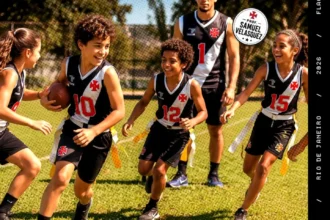 Vasco da Gama inicia projeto de escolinha de flag football para crianças