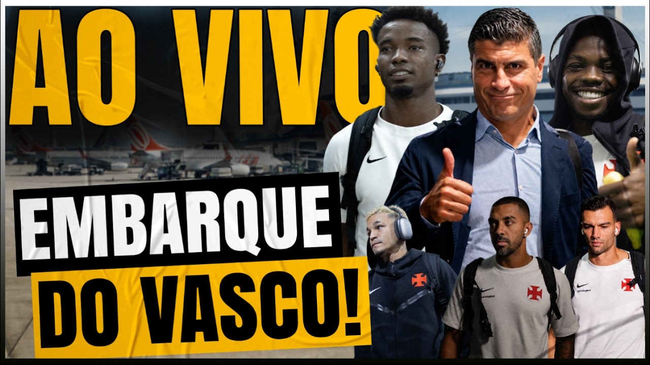 Vasco da Gama inicia viagem para confronto decisivo contra o Palmeiras
