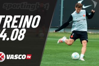 Vasco da Gama intensifica preparação em treino realizado nesta segunda-feira