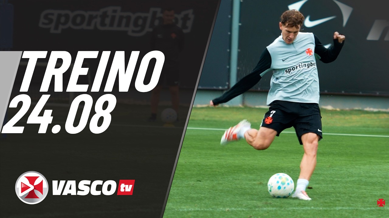 Vasco da Gama intensifica preparação em treino realizado nesta segunda-feira