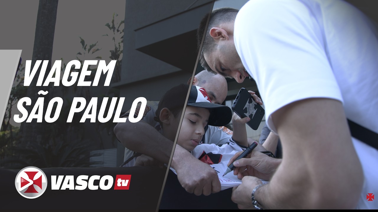 Vasco da Gama registra bastidores da viagem do elenco para confronto em São Paulo